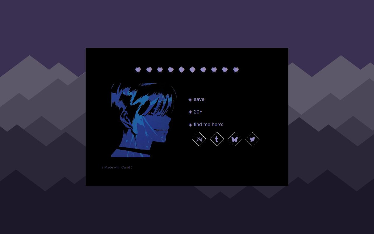 Carrd profile picture for @save